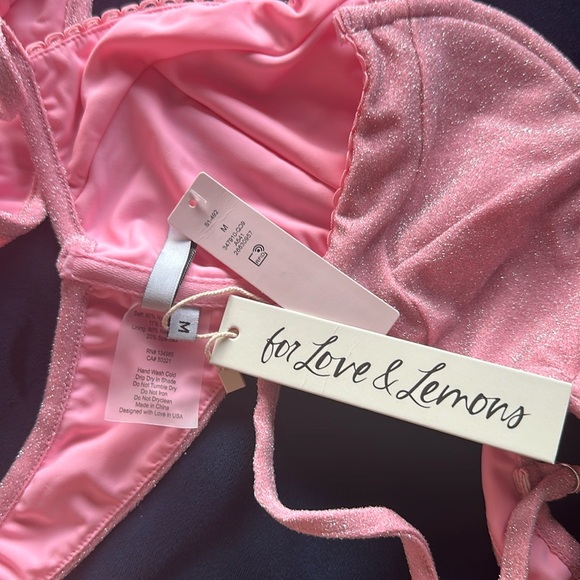 For Love & Lemons Tiana Shine Bikini Top | NWT - Picture 5 of 6